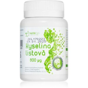 Nutricius Kyselina listová 800 μg tablety pro normální činnost nervové soustavy 90 tbl
