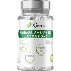 Revix Omega 3 + D3 + K2 Extra Pure kapsle pro správnou funkci srdce 90 ks