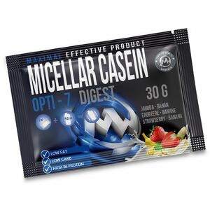 Maxxwin MICELLAR CASEIN OPTI-7-DIGGEST protein v prášku příchuť strawberry banana 30 g