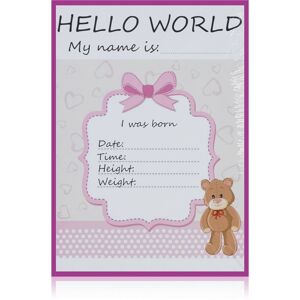 KidPro Milestone Cards Bear For a Baby Girl milníkové kartičky