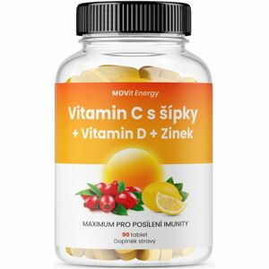Movit Energy Vitamin C 1200 mg se šípky + Vitamin D + Zinek PREMIUM doplněk stravy pro podporu imunitního systému 90 ks