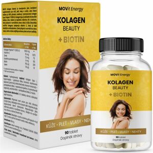 Movit Energy Kolagen Beauty + Bitotin doplněk stravy pro krásné vlasy, pleť a nehty 90 ks