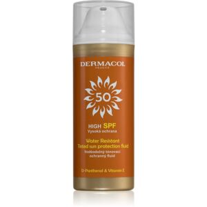 Dermacol Sun Water Resistant tónovací voděodolný pleťový fluid s vysokou UV ochranou SPF 50 50 ml