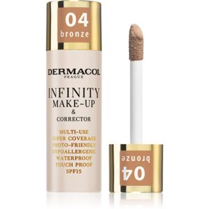 Dermacol Infinity vysoce krycí make-up SPF 15 odstín 04 Bronze 20 g