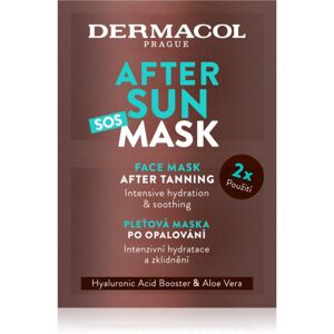 Dermacol After Sun zklidňující a hydratační maska po opalování 2x8 ml