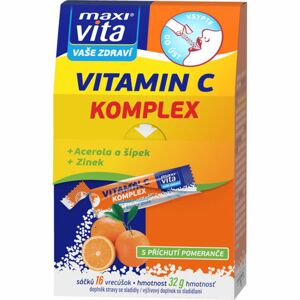 Maxi Vita Vitamin C komplex + acerola + šípek + zinek doplněk stravy s vitaminem C 16 ks
