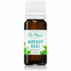 Dr. Popov Mátový olej doplněk stravy pro podporu trávení a zdraví dýchacích cest 10 ml