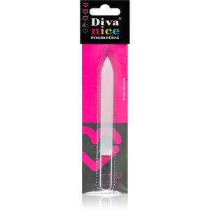 Diva & Nice Cosmetics Accessories skleněný pilník na nehty velký Clear 1 ks