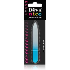 Diva & Nice Cosmetics Accessories skleněný pilník na nehty malý Blue