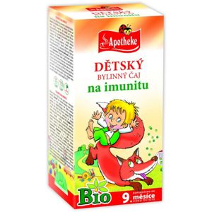 Apotheke Dětský čaj bylinný čaj na imunitu bio 20 x 1,5 g