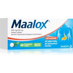 Maalox Maalox 400 mg/400 mg 40 ks