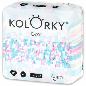 Kolorky Day Stripes EKO pleny velikost XL 12-16 Kg 17 ks