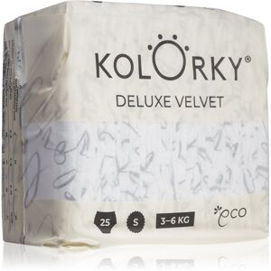 Kolorky Deluxe Velvet Love Live Laugh jednorázové EKO pleny velikost S 3-6 Kg 25 ks