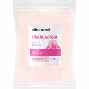 Allnature Himalájská sůl růžová jemná sůl jemná 1000 g