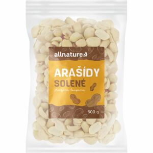 Allnature Arašídy pražené loupané solené ořechy pražené solené 500 g