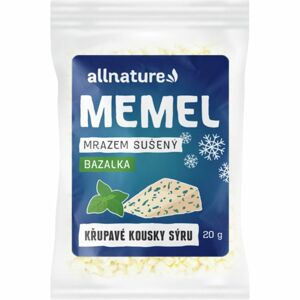 Allnature Memel mrazem sušený s bazalkou mrazem sušený sýr 20 g