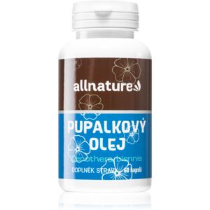 Allnature Pupalkový olej doplněk stravy pro podporu metabolismu a normálního stavu pokožky 60 ks