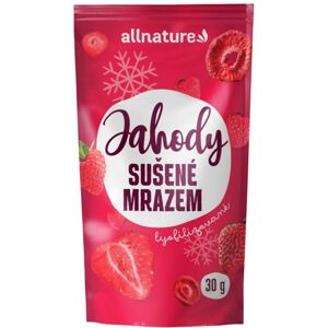 Allnature Jahody mrazem sušené Mix v mléčné, hořké a bílé čokoládě mrazem sušené ovoce 30 g