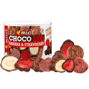 MIXIT Choco Lyo Banana & Strawberry mrazem sušené ovoce 150 g
