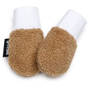 T-TOMI TEDDY Gloves Brown rukavice pro děti od narození 0-6 months 1 ks