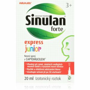 Walmark Sinulan Forte Express Junior izonický roztok 20 ml
