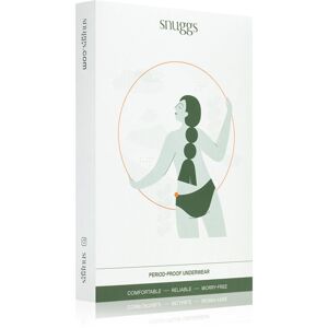 Snuggs Period Underwear Brazilian: Light Flow látkové menstruační kalhotky pro slabou menstruaci velikost XL Black 1 ks