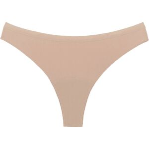 Snuggs Period Underwear Brazilian Light Tencel™ Lyocell Beige látkové menstruační kalhotky pro slabou menstruaci velikost XS 1 ks