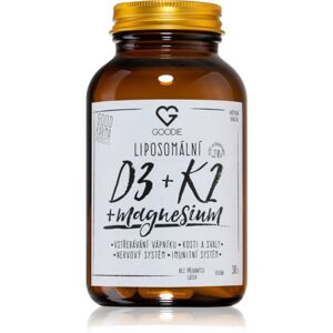 Goodie Liposomální D3 + K2 + magnesium kapsle pro podporu správného vstřebávání vápníku a fosforu 30 cps