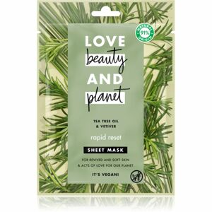 Love Beauty & Planet Rapid Reset Tea Tree Oil & Vetiver osvěžující maska 21 ml