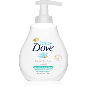 Dove Baby Sensitive Moisture mycí gel na tělo a vlasy 200 ml
