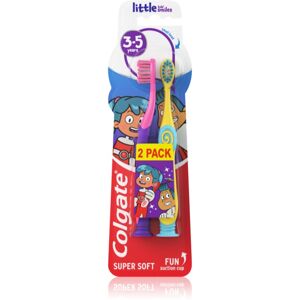Colgate Little Kids Smiles 3-5 Duopack zubní kartáčky pro děti 2 ks