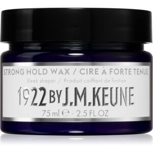 Keune 1922 Strong Hold Wax vosk na vlasy se silnou fixací pro lesk 75 ml