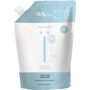 Naif Baby & Kids Cleansing Wash Gel Refill čisticí a mycí gel pro děti a miminka náhradní náplň 500 ml
