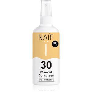 Naif Sun Mineral Sunscreen SPF 30 ochranný sprej na opalování SPF 30 100 ml
