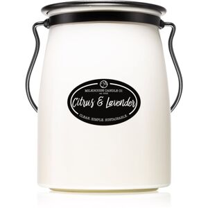 Milkhouse Candle Co. Creamery Citrus & Lavender vonná svíčka 624 g Butter Jar