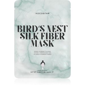 KOCOSTAR Bird's Nest Silk Fiber Mask plátýnková maska pro intenzivní hydrataci pleti 25 ml