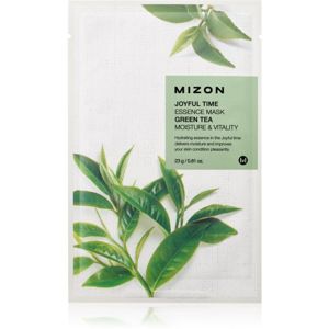 Mizon Joyful Time Green Tea plátýnková maska s hydratačním a revitalizačním účinkem 23 g