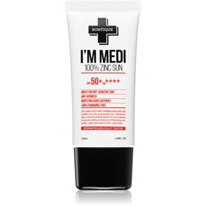 SUNTIQUE I'M MEDI 100% Zinc Sunscreen minerální ochranný krém pro citlivou pokožku SPF 50+ 50 ml