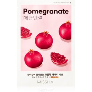Missha Airy Fit Pomegranate plátýnková maska se zjemňujícím a osvěžujícím účinkem 19 g