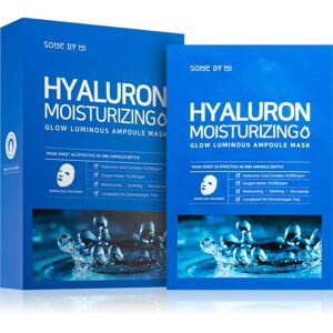 Some By Mi Glow Luminous Hyaluron Moisturizing hydratační plátýnková maska s kyselinou hyaluronovou 10x25 g