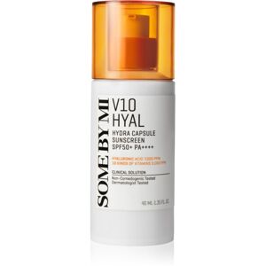 Some By Mi V10 Hyal Hydra Capsule Sunscreen ochranný krém pro citlivou a intolerantní pleť SPF 50+ 40 ml