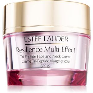 Estée Lauder Resilience Multi-Effect Tri-Peptice Face and Neck Creme SPF 15 intenzivně vyživující krém pro normální až smíšenou pleť SPF 15 50 ml