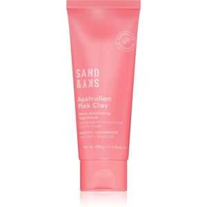 Sand & Sky Australian Pink Clay Micro-Exfoliating Face Scrub mikro-exfoliační čisticí gel na obličej 100 g