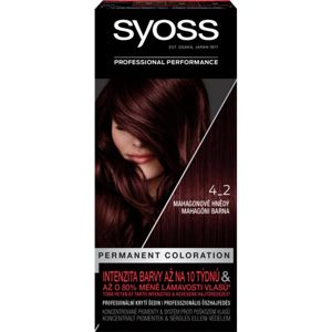 Syoss Color permanentní barva na vlasy odstín 4-2 Mahogany Red 1 ks