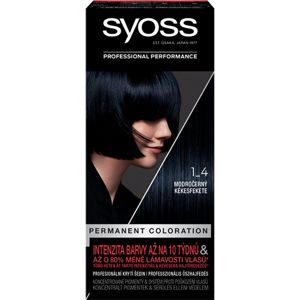 Syoss Color permanentní barva na vlasy odstín 1-4 Blue Black