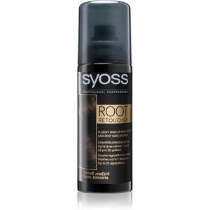 Syoss Root Retoucher tónovací barva na odrosty ve spreji odstín Dark Brown 120 ml