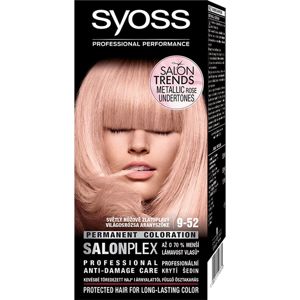 Syoss Color permanentní barva na vlasy odstín 9-52 Light Rose Gold Blond