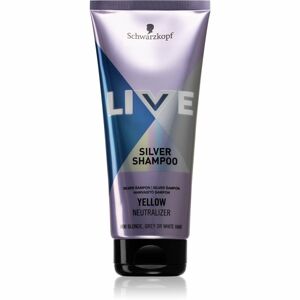 Schwarzkopf LIVE Silver čisticí šampon neutralizující žluté tóny 200 ml
