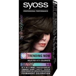 Syoss Permanent Coloration permanentní barva na vlasy odstín 5-5 Dark Ash