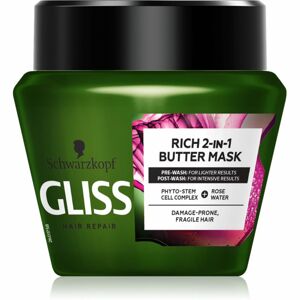 Schwarzkopf Gliss Rich 2-IN-1 Butter regenerační maska pro křehké vlasy 300 ml